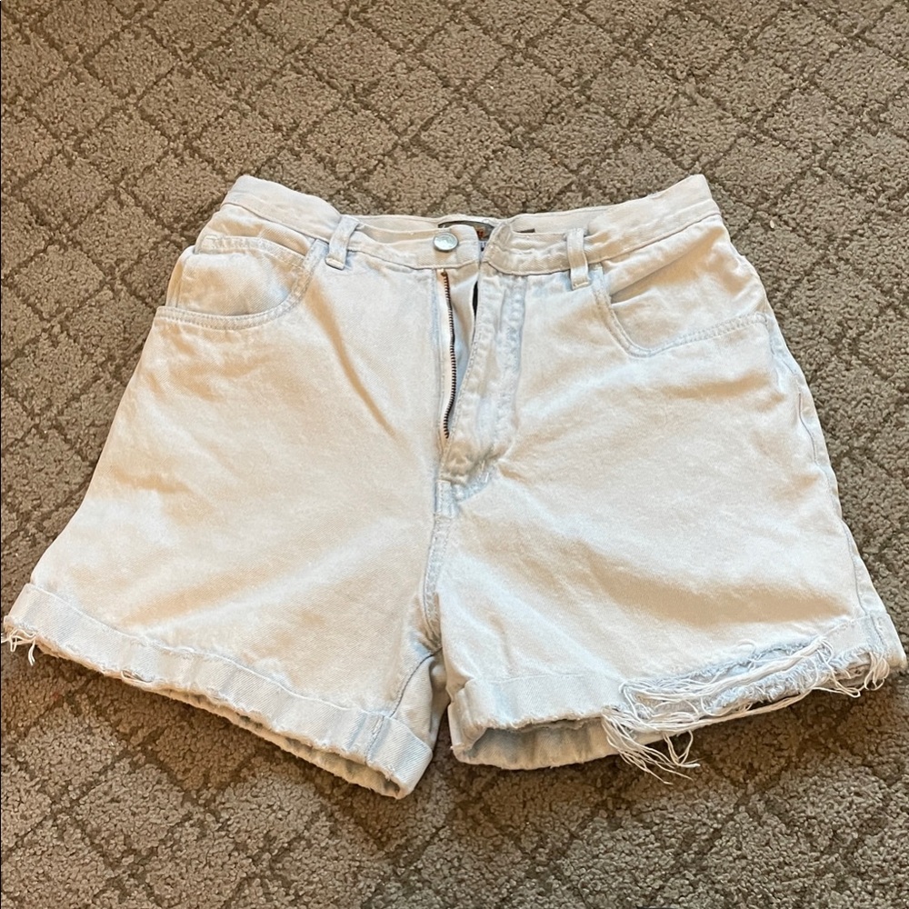 Womens Vintage Light Wash Jean Shorts Size 6